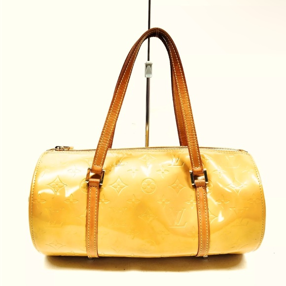 Louis Vuitton LV Vernis Yellow Papillion Barrel Bag with COA - Picture 1 of 17